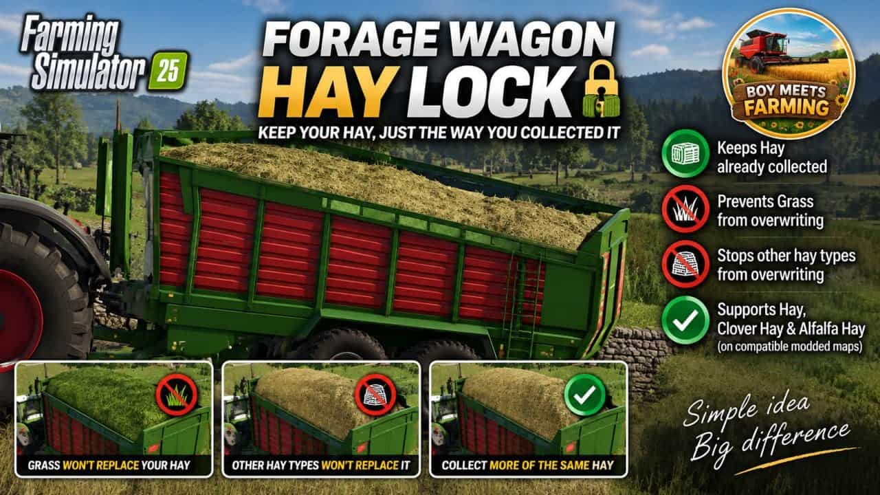 Forage Wagon Hay Lock