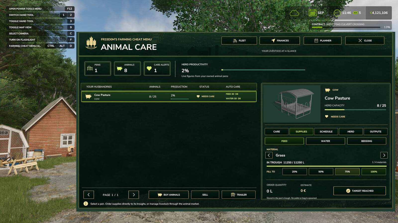 Fr33d0m’s Farming Cheat Menu v1.0