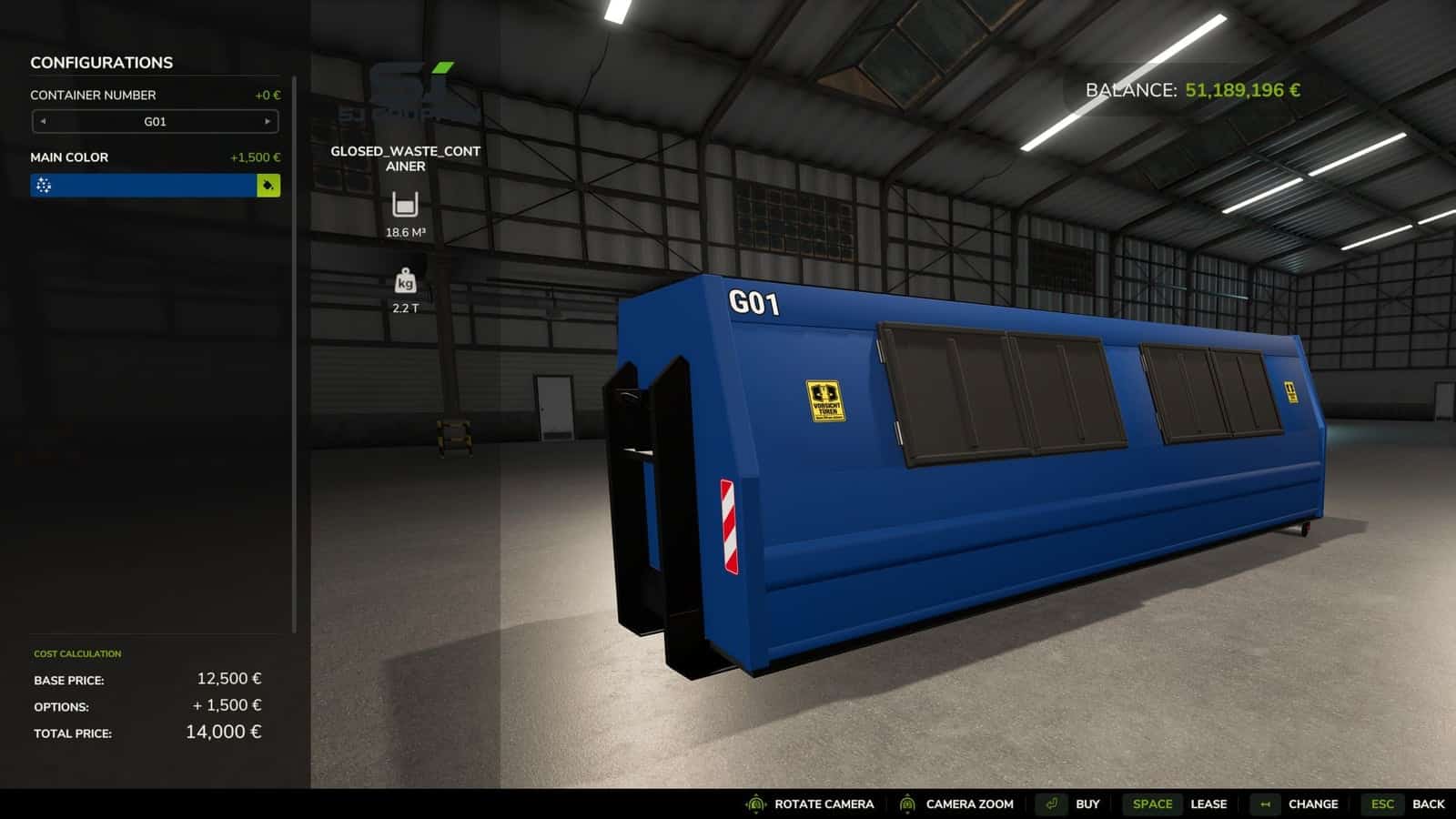 SJ Group Closed Waste HKL Container V1.0.0.0