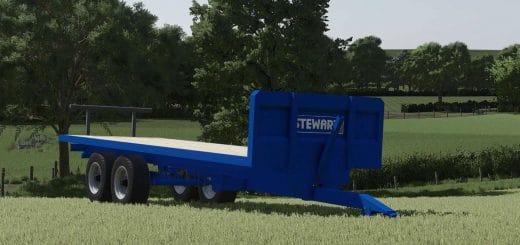Stewart GX 15 FT Flatbed Bale Trailer v1.0