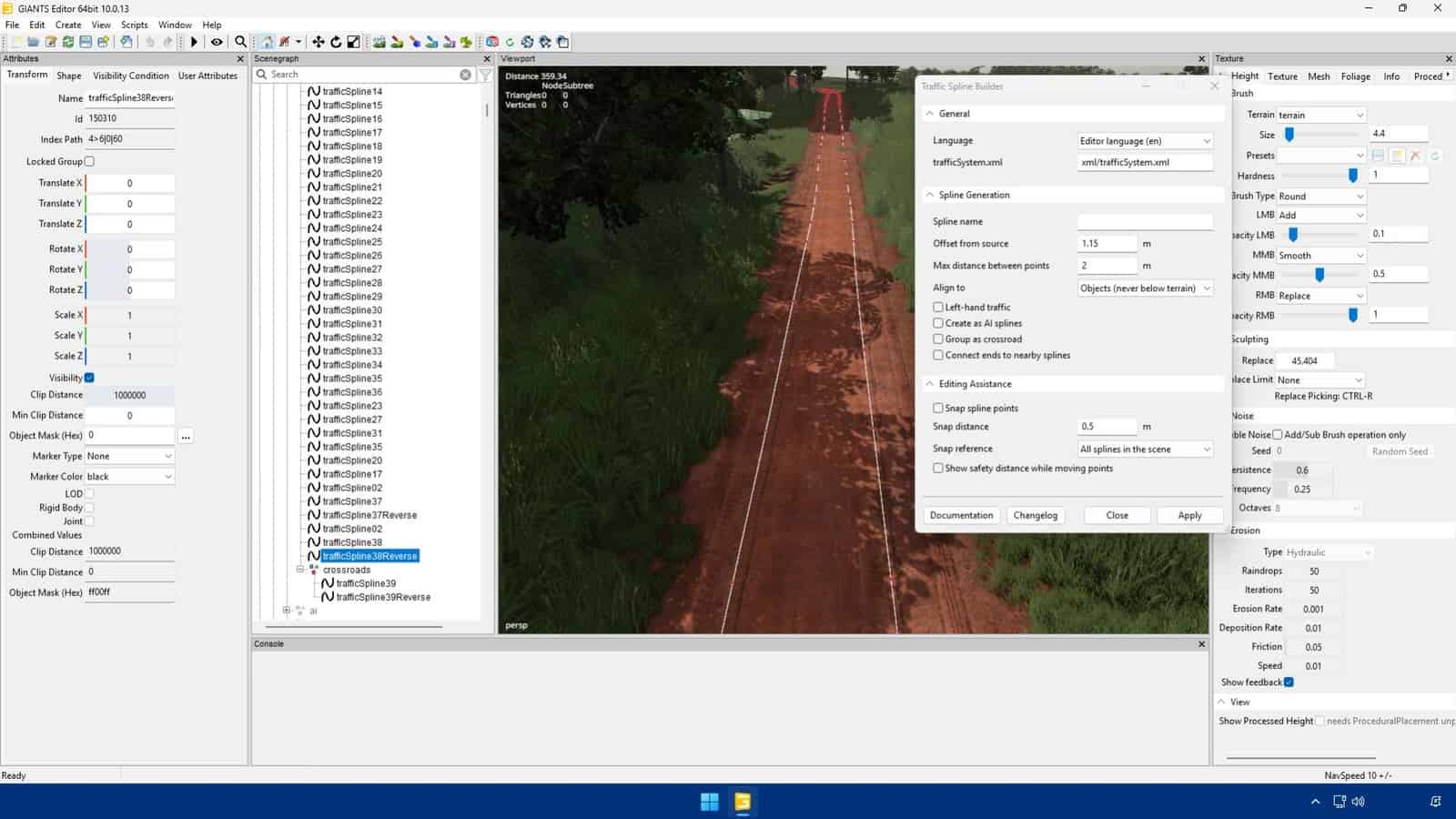 Traffic Spline Builder (Giants Editor 10) V1.0.0.0