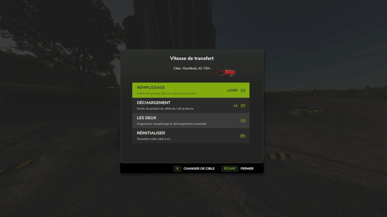 Transfer Speed Menu V1.0.0.0