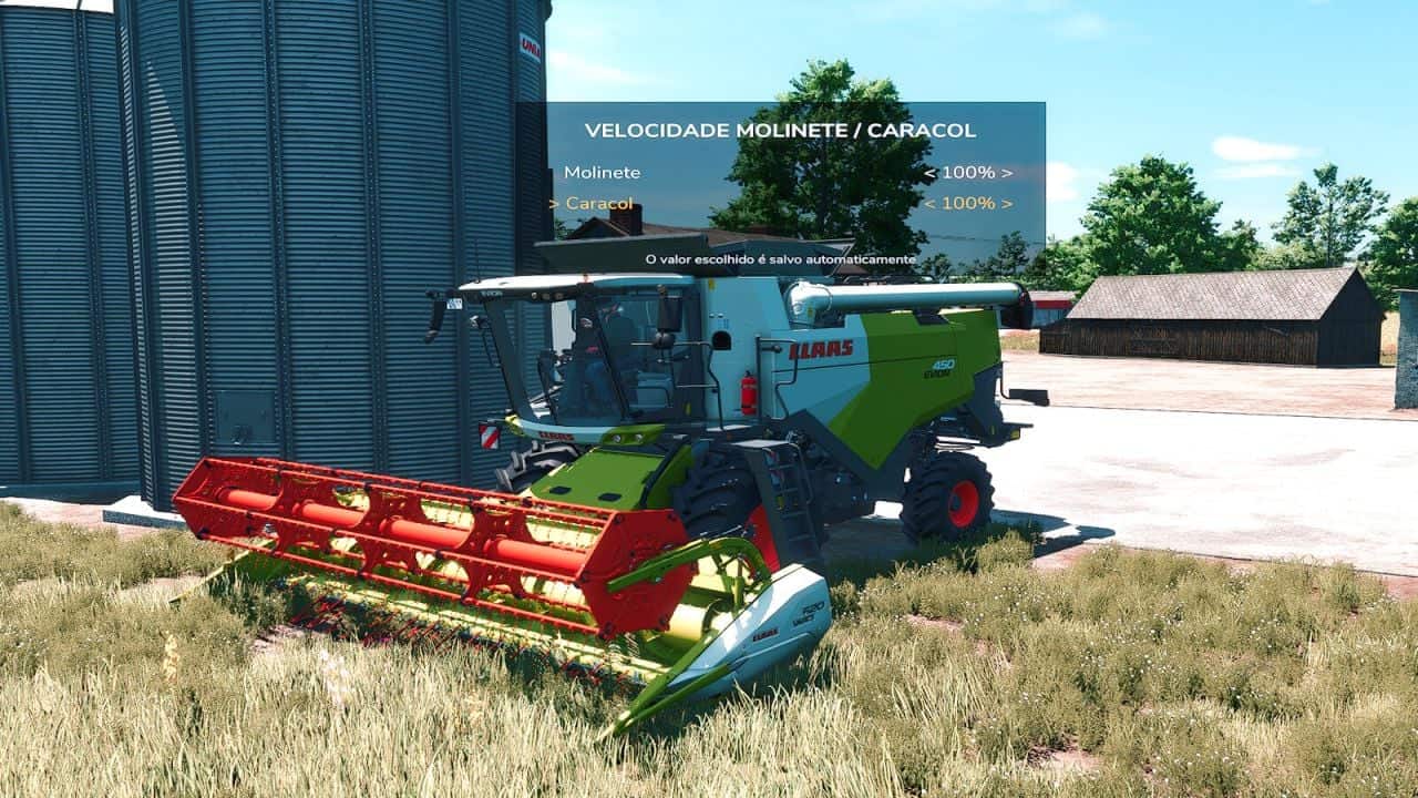 Adjust Reel and Auger Speed V1.0.0.0
