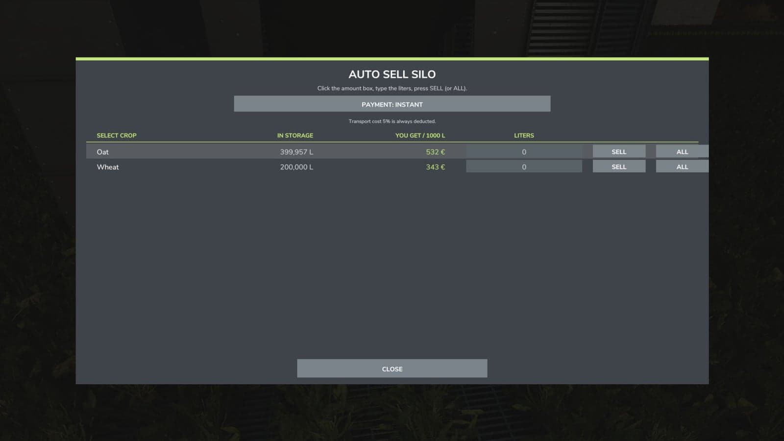 Auto Sell Silo V1.0.0.0