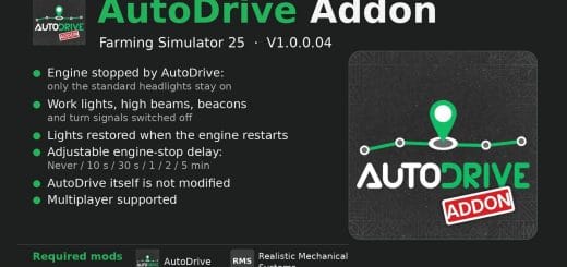 AutoDrive Addon V1.0.0.0