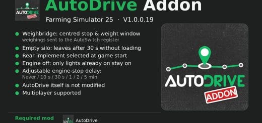 AutoDrive Addon V1.0.0.1