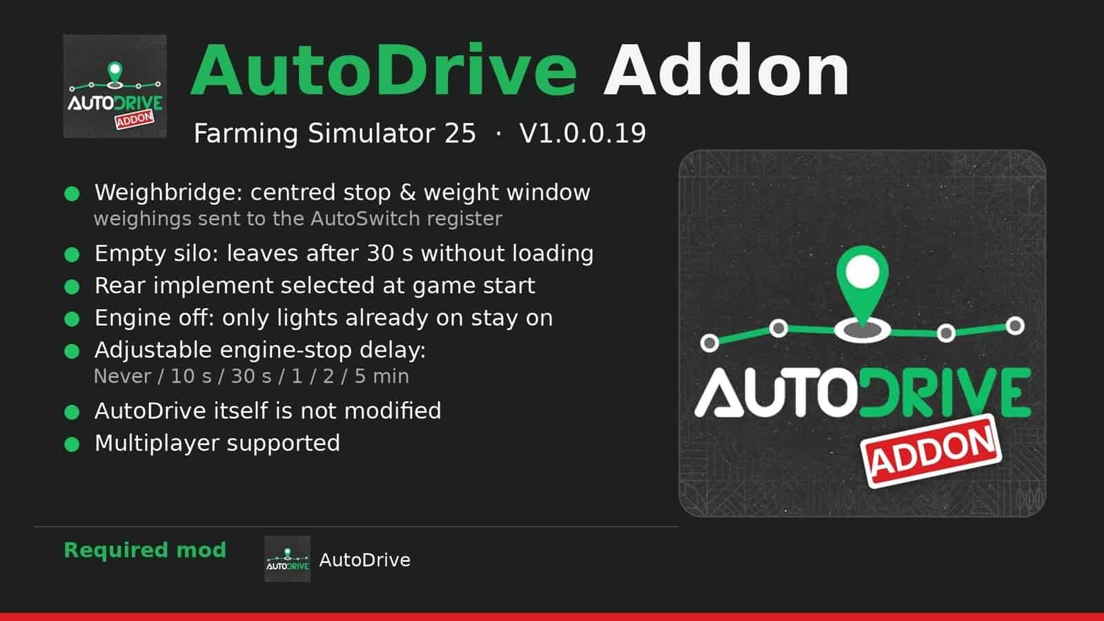 AutoDrive Addon V1.0.0.1