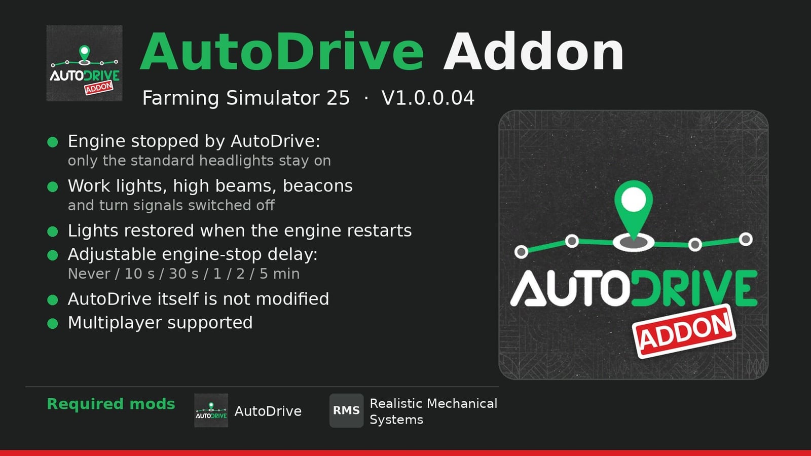 AutoDrive Addon V1.0.0.19