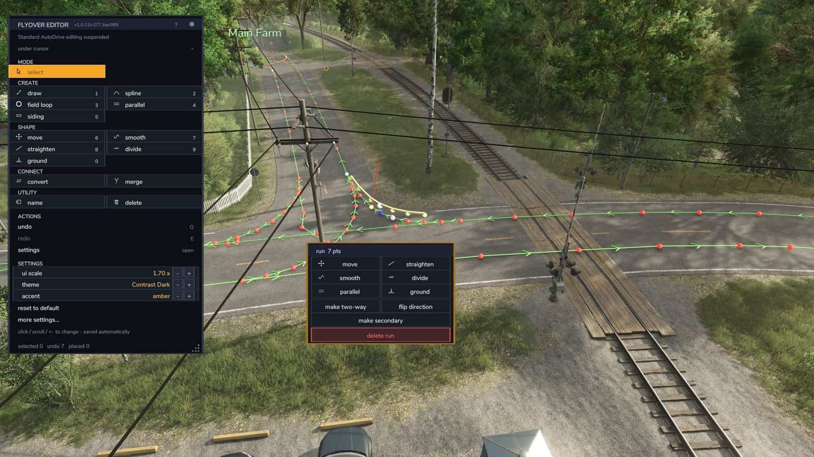 AutoDrive top-down flyover editor V1.0.2.1