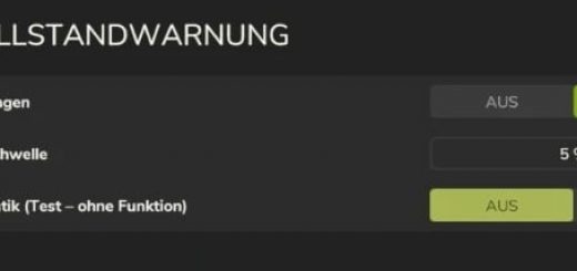 BGA fill level warning v1.0