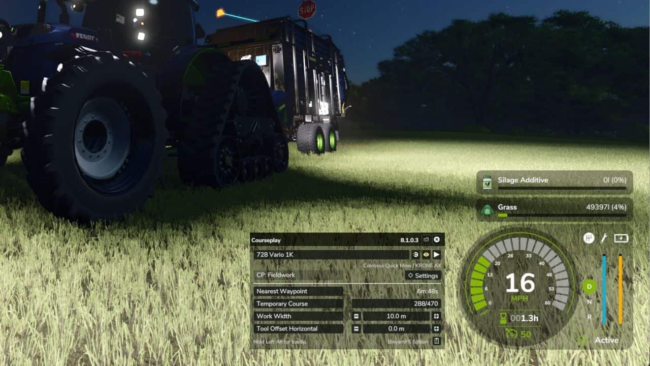 BinyamFS Edition HUD For Courseplay V1.1.0.0