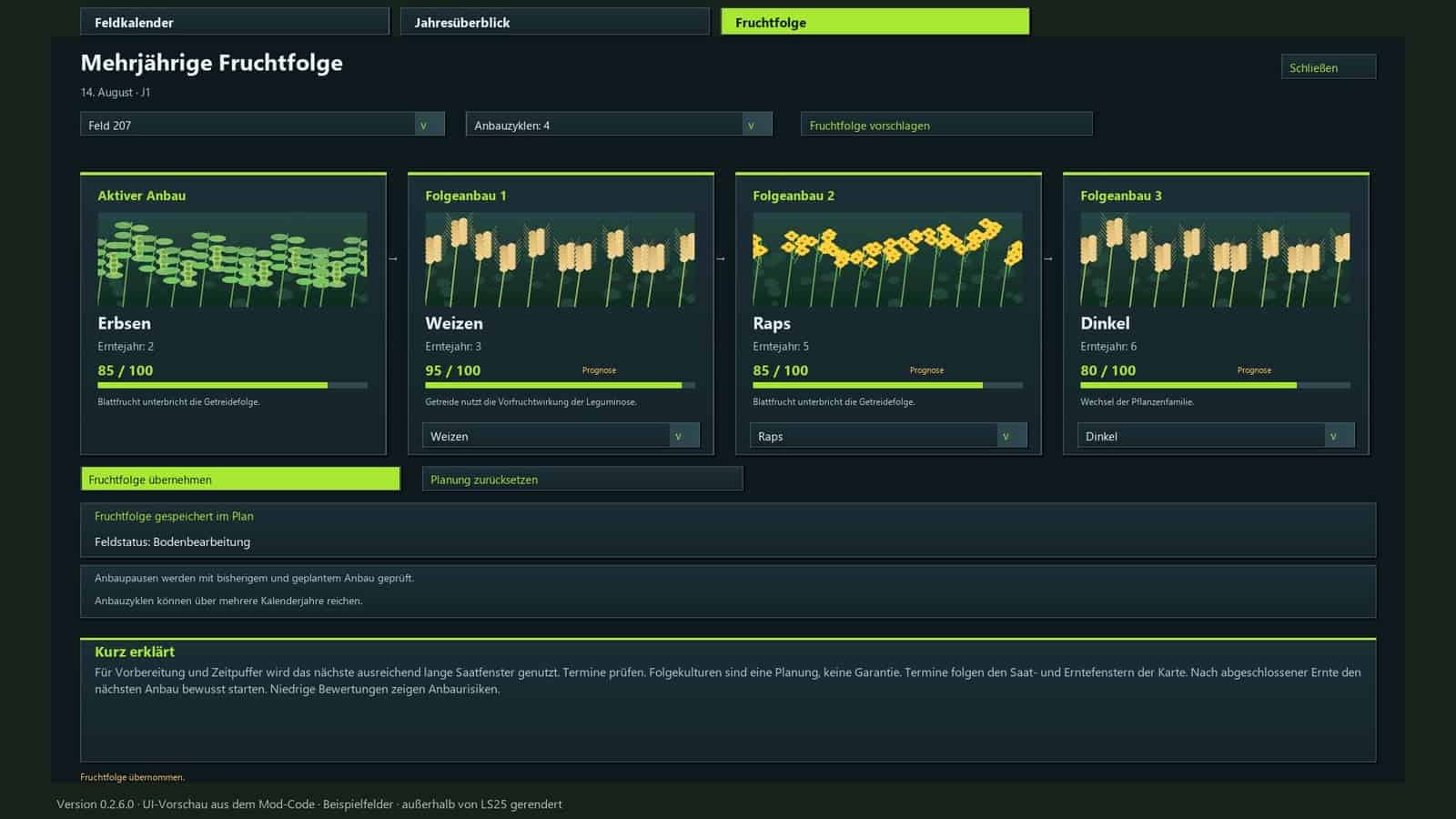 Crop Rotation Calendar BETA 3