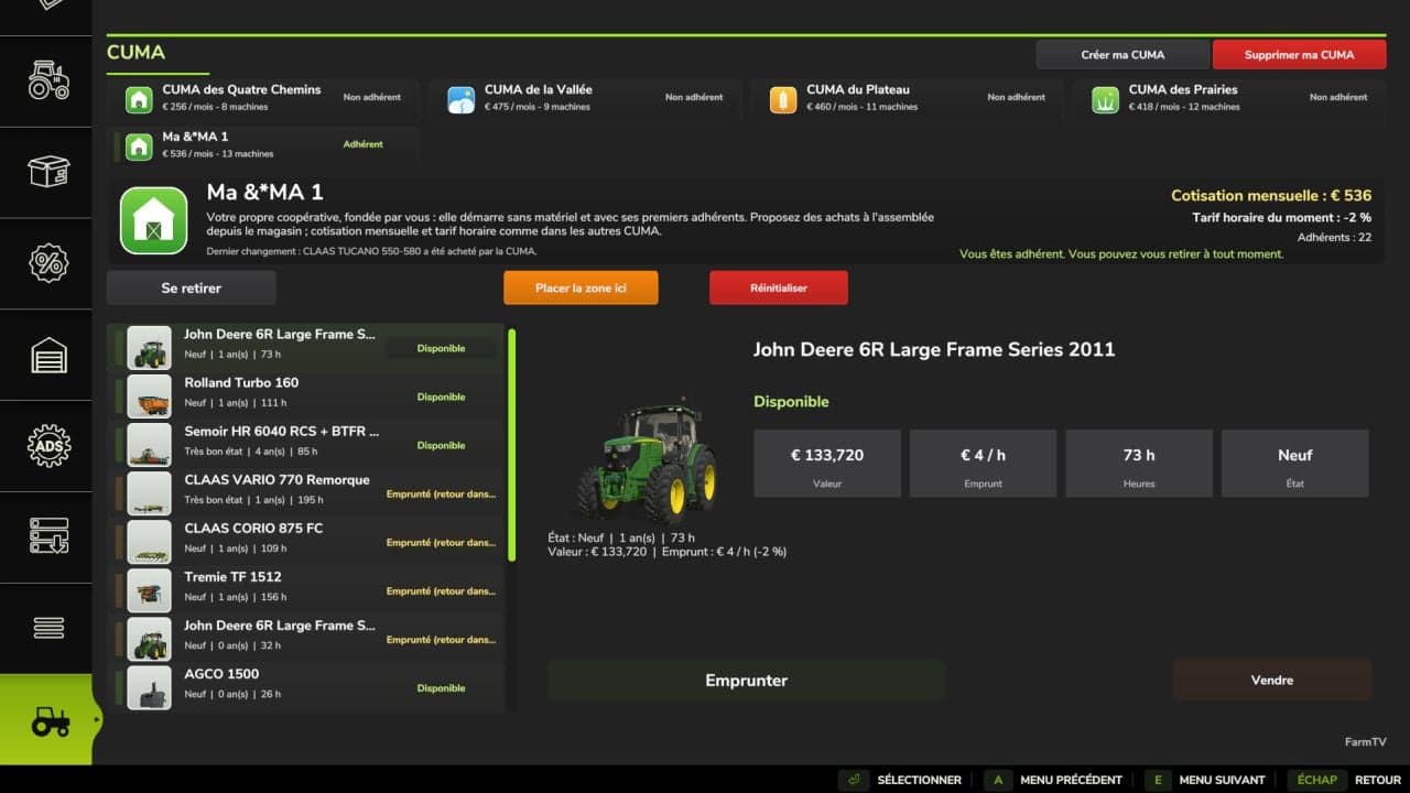 CUMA – Shared equipment V1.0.0.2