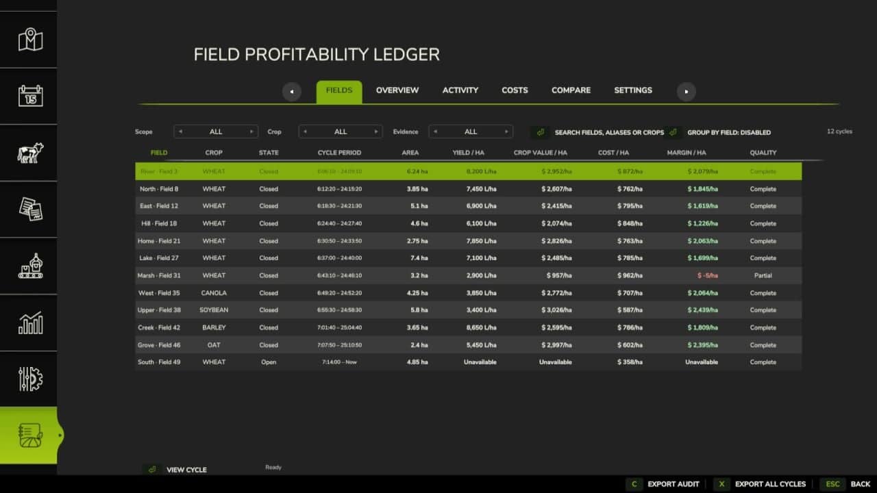 Field Profitability Ledger V1.0.1.0