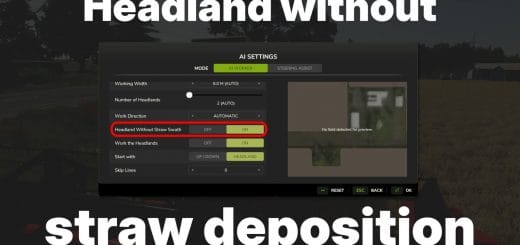 Headland without straw swath V1.0.0.1
