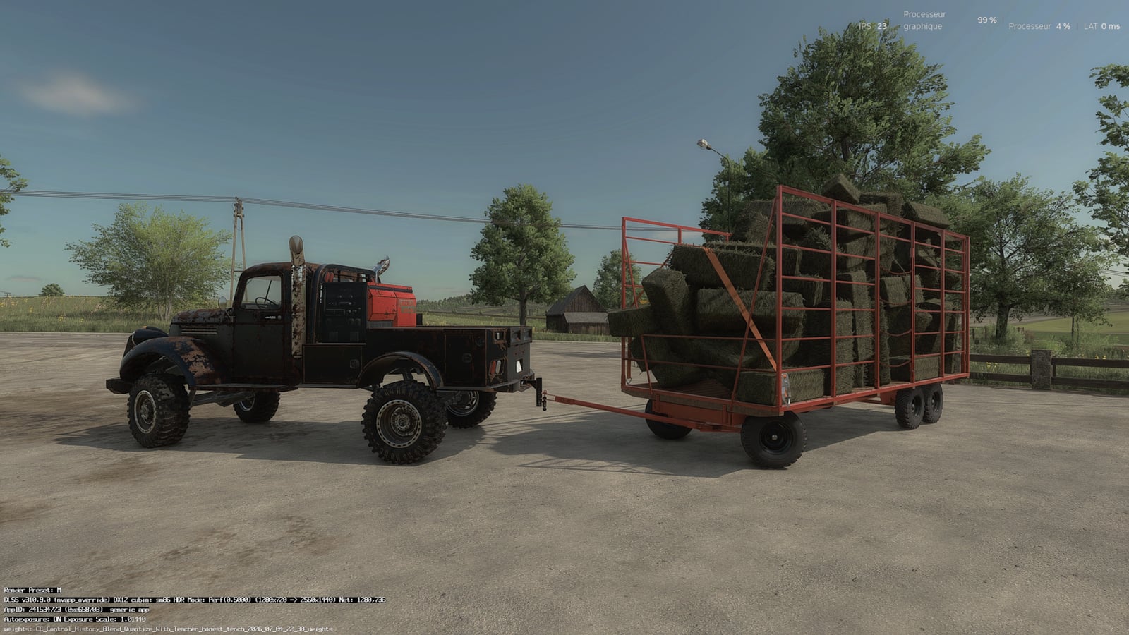 Homemade bale trailer V1.0