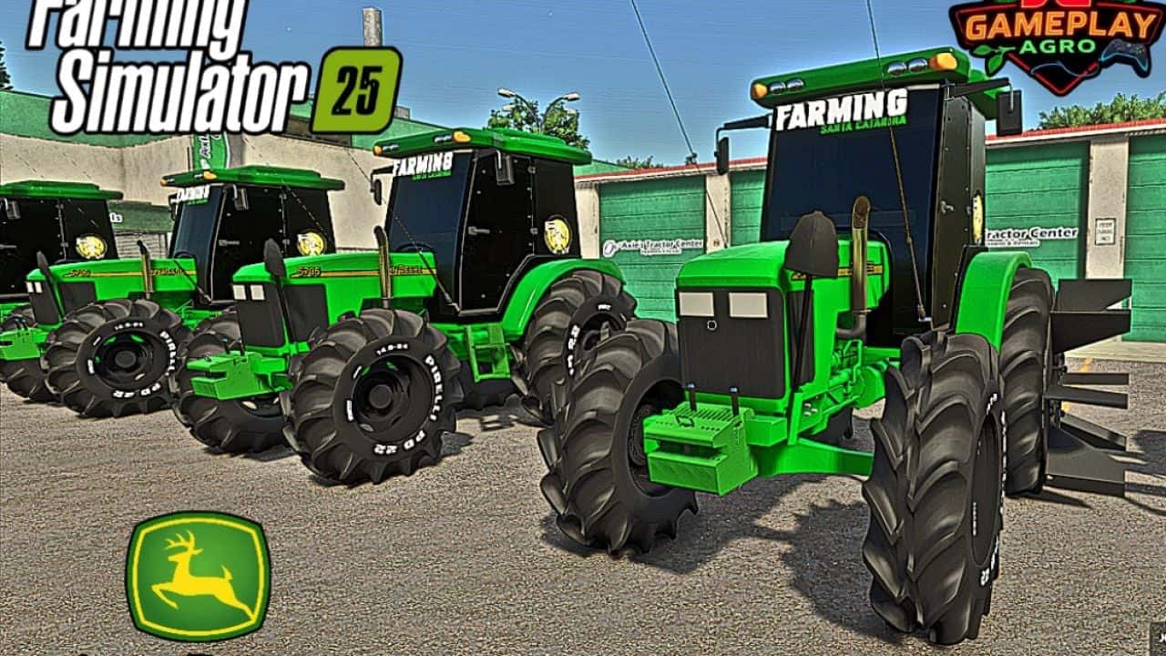 John Deere 5705 with cab (rice farming) V1.0.0.0 | FS25 Mod Download