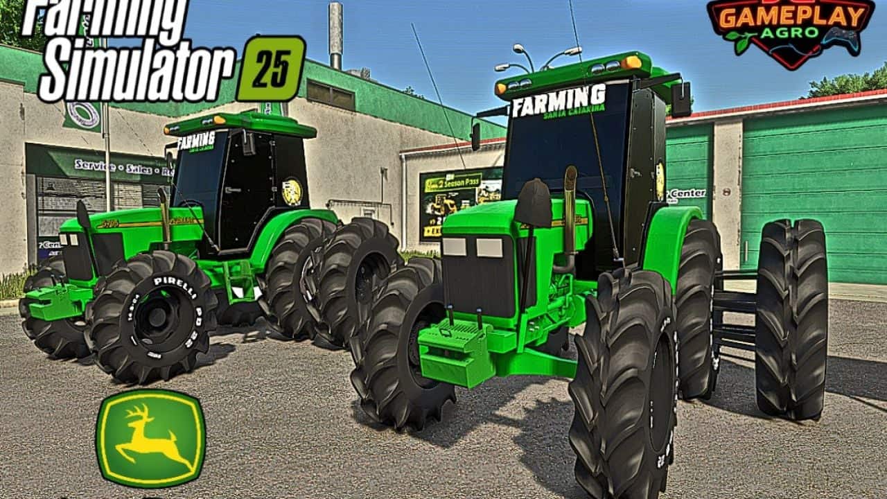 John Deere 5705 with cab (rice farming) V1.0.0.0 | FS25 Mod Download