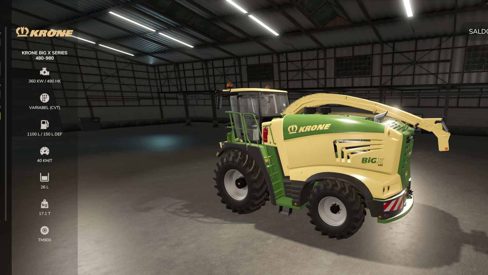 Krone BiG X Series 480-980 V1.0.0.0