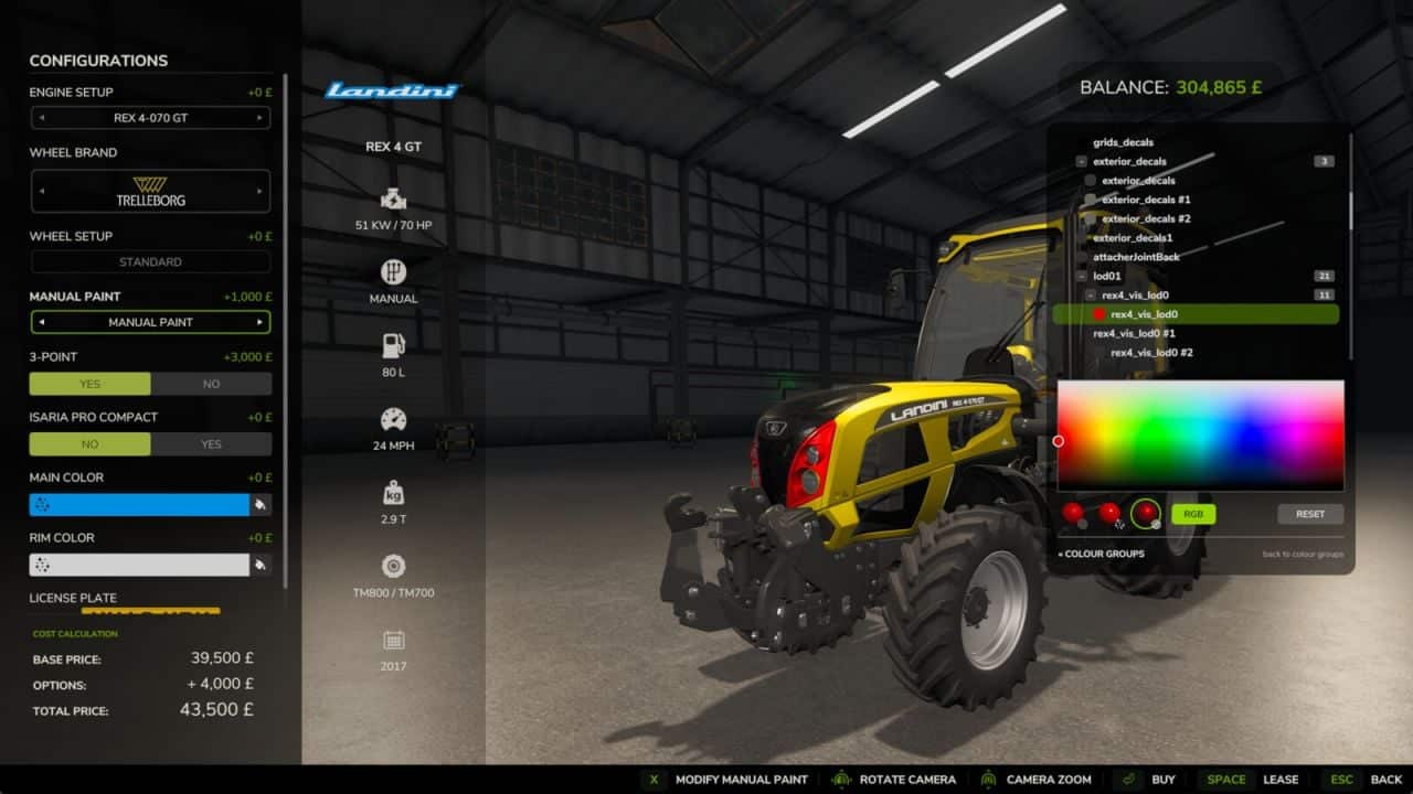 Manual Paint – Per-Material Vehicle Colours V1.0.0.1