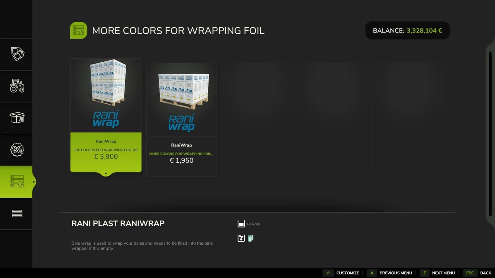 More Colors for Wrapping Film V1.0.0.0