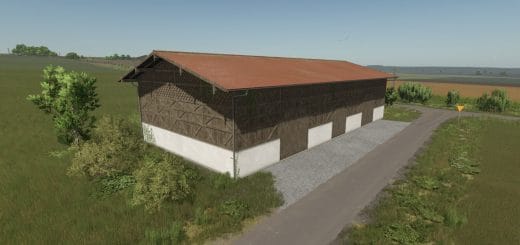 Old Wooden Bavarian Hall With Hayloft V1.0.0.0