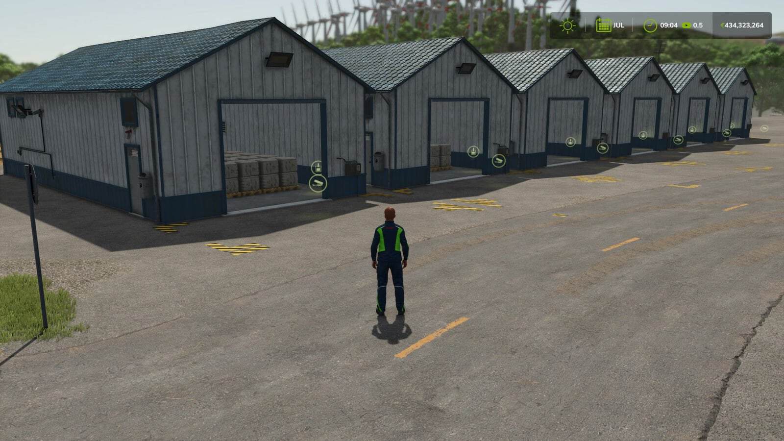 Package for storing bales and pallets – 2000 pallets V1.0.0.0