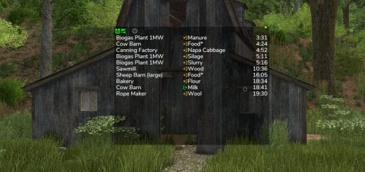 Production Info Hud V1.3.0.0