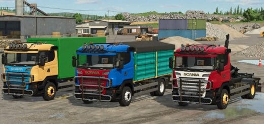 Scania R Box, HKL and Grain Trucks v1.0
