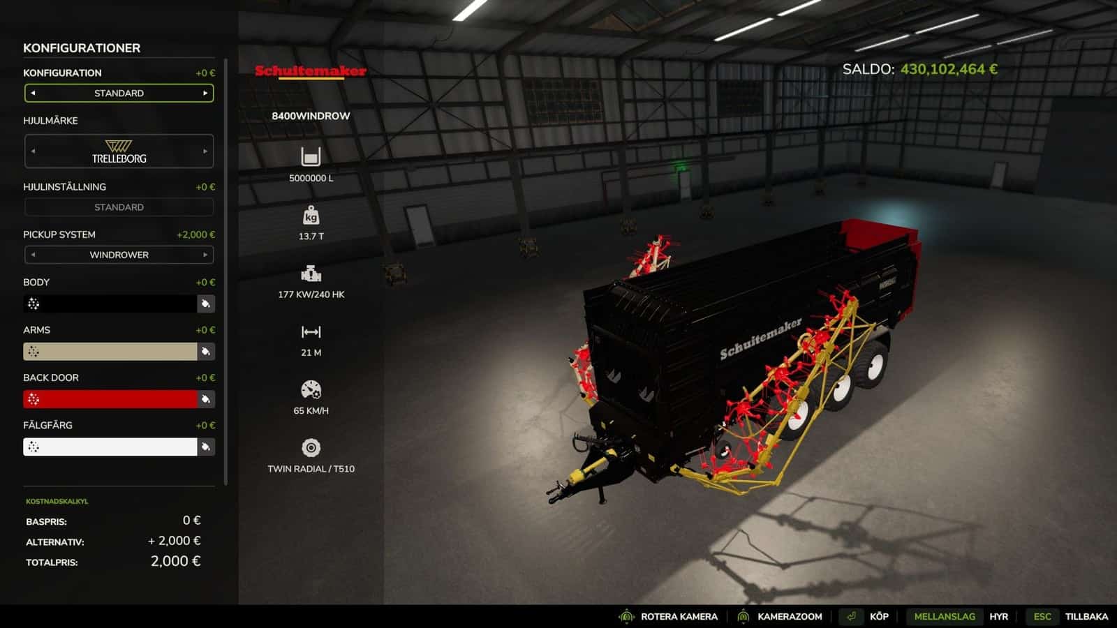 Schuitemaker Rapide 8400 Windrow V1.0.0.0