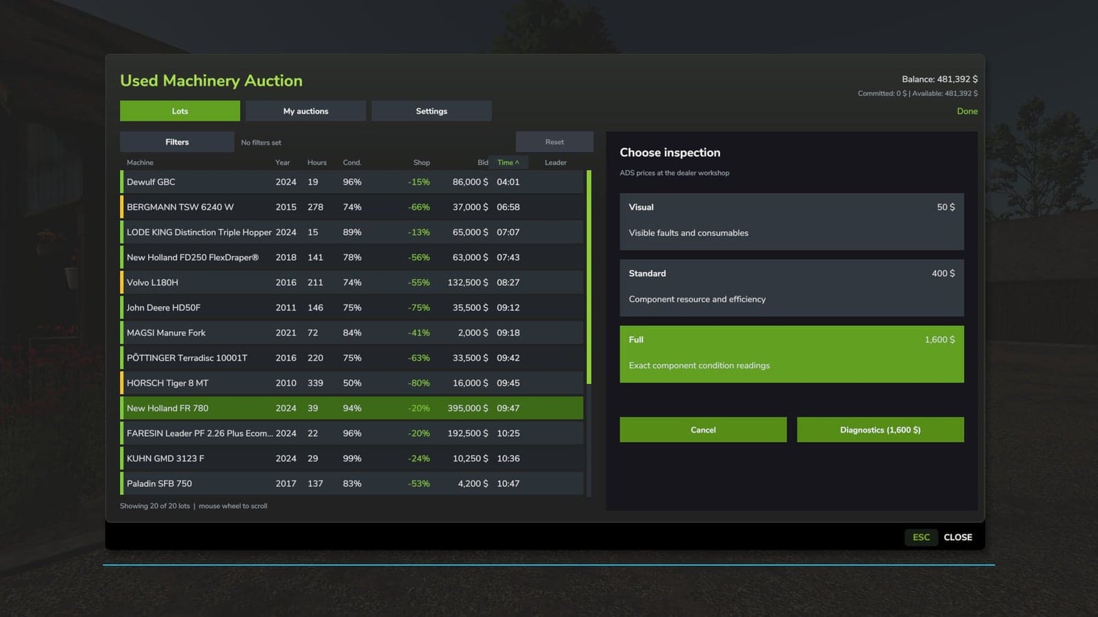 Used Machinery Auction BETA 3