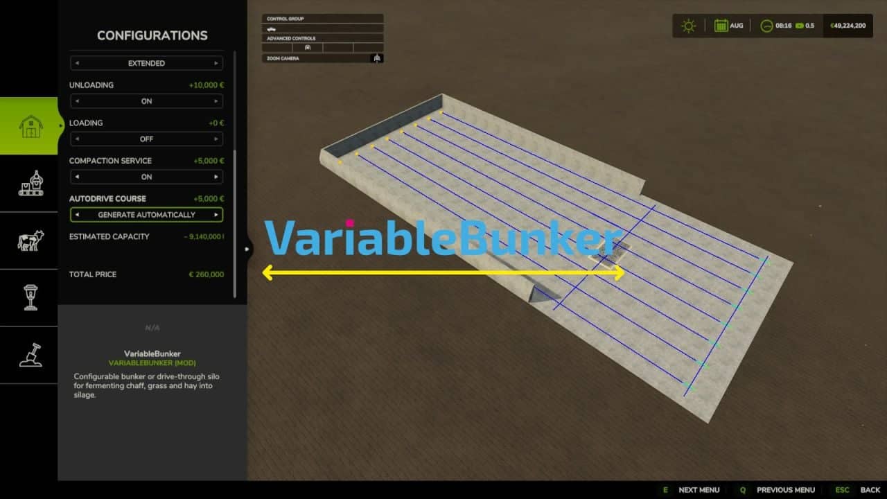 Variable Bunker Silo V1.0.0.0