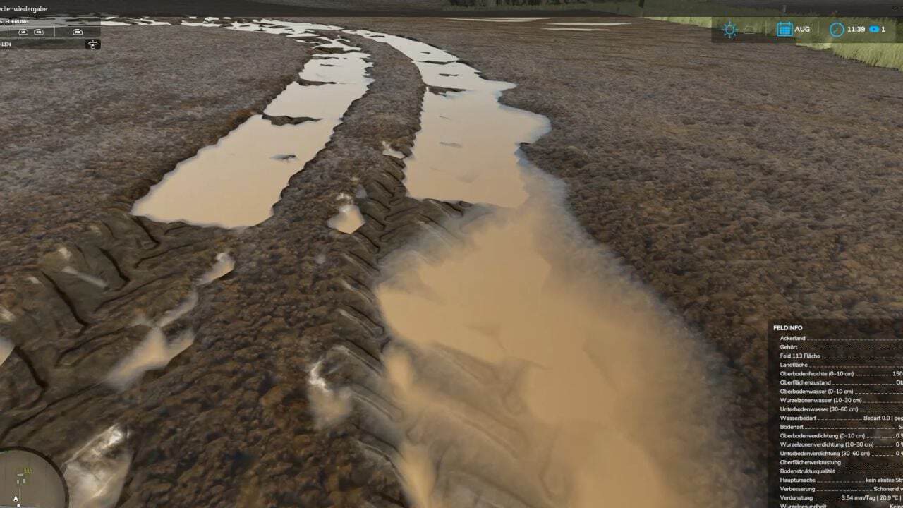 Water in deep wheel tracks BETA