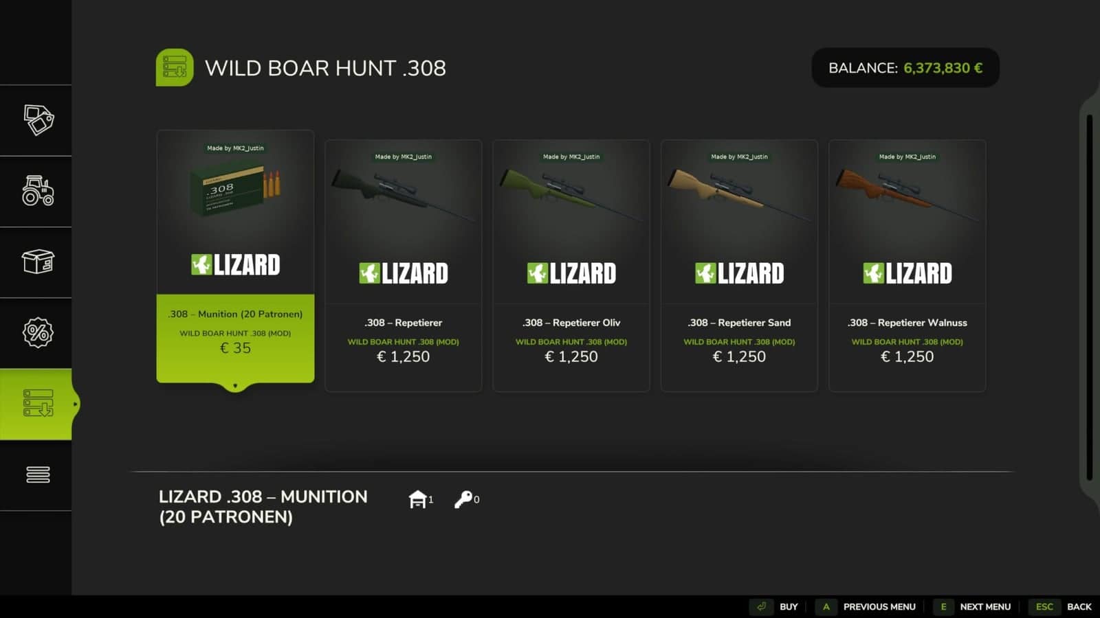Wild boar hunting – Hunting expansion V1.1.0.0