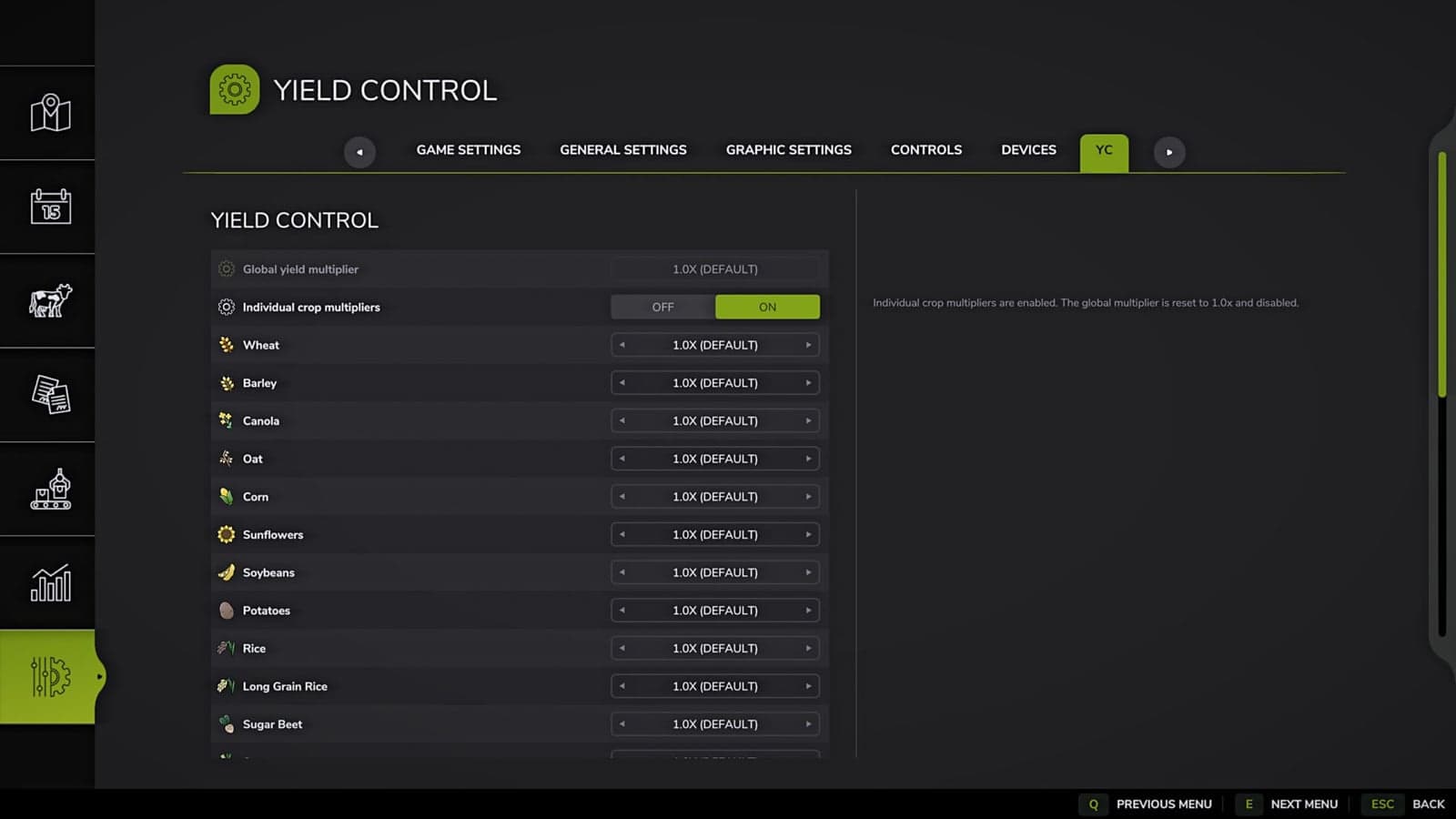 Yield control V2.1.0.2